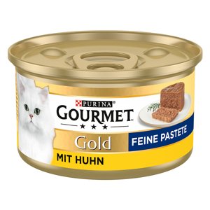 24x85g Gourmet Gold Paté csirke nedves macskatáp 20% kedvezménnyel