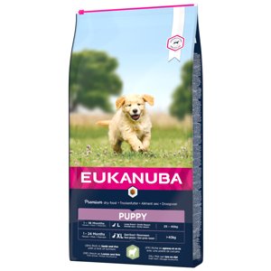 12kg Eukanuba Puppy Large & Giant Breed bárány & rizs száraz kutyatáp 10% árengedménnyel