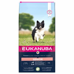 12kg Eukanuba Senior Small & Medium Breed bárány & rizs száraz kutyatáp 10% árengedménnyel