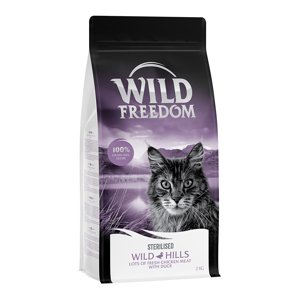 2kg Wild Freedom Adult "Wild Hills" Sterilised kacsa gabonamentes száraz macskatáp