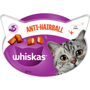3x60g Whiskas Anti-Hairball macskasnack 2+1 ingyen