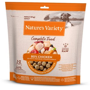 120g Nature's Variety Mini Csirke  fagyasztva szárított teljes értékű száraz kutyatáp