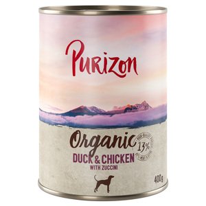 6x400g Purizon Organic Kacsa, csirke & cukkini nedves kutyatáp