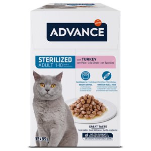 12x85g Advance Feline Sterilized pulyka nedves macskatáp