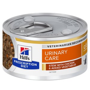 24x82g 20+4 ingyen!  Hill's Prescription Diet nedves macskatáp - c/d Urinary Care csirke & zöldség