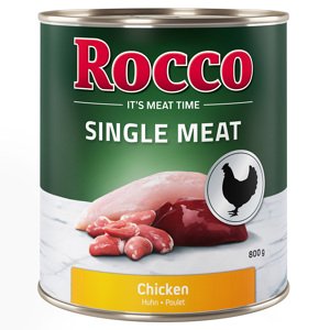 24x800g Rocco Single Meat Csirke nedves kutyatáp