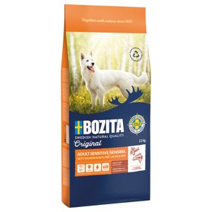 2x12kg Bozita Original Adult Sensitive bőr & szőrzet száraz kutyatáp