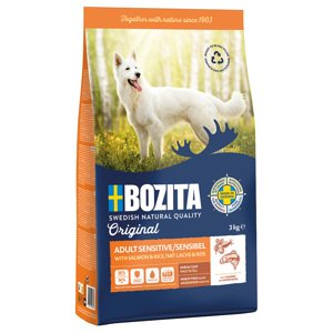 3kg Bozita Original Adult Sensitive bőr & szőrzet száraz kutyatáp