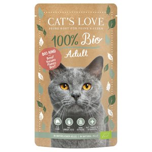 6x100g Cat's Love Bio marha nedves macskatáp