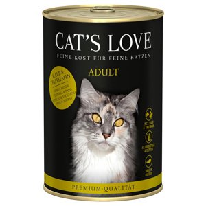 6x400g Cat's Love Borjú & pulyka nedves macskatáp