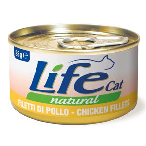 6x85g LifeCat Natural Adult Csirkefilé nedves macskaeledel