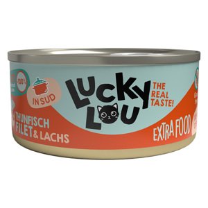 36x70g Lucky Lou Extrafood filé húslében macskaeledel nedveseledel- Tonhal & lazac