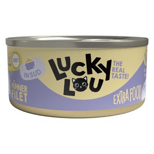 18x70g Lucky Lou Extrafood filé húslében macskaeledel nedveseledel- Csirkefilé