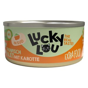18x70g Lucky Lou Extrafood filé húslében macskaeledel nedveseledel- Tonhal & sárgarépa