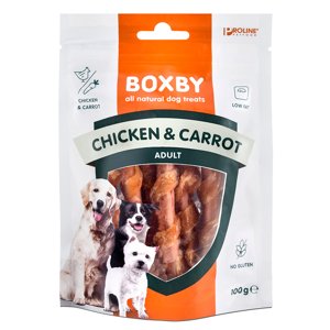 100g Boxby csirke és sárgarépa kutyasnackek 100g Boxby Chicken & Carrot Dog Snacks