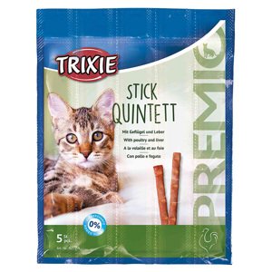 50g Trixie PREMIO Stick Quintet baromfival és májjal macska rágcsálnivaló