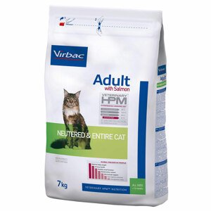 7kg Felnőtt lazac Virbac Veterinary HPM - Száraz macskatáp