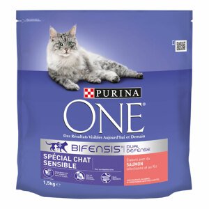 1,5kg PURINA ONE Sensitive lazac száraz macskatáp