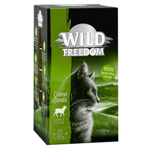 24x85g Wild Freedom Adult Green Lands bárány & csirke nedves macskatáp 20% kedvezménnyel