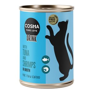 6x100g Cosma Drink tonhal & garnéla táplálékkiegészítő eledel macskáknak