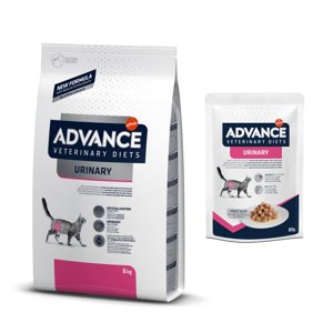 8kg Advance Veterinary Diets Urinary száraz macskatáp+12x85g Urinary nedves macskatáp akciósan