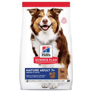 2x14 kg Hill's Science Plan Mature Adult 7+ Medium bárány & rizs száraz kutyatáp
