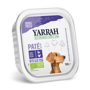 12x150g Yarrah Bio Wellness pástétom nedves kutyatáp- Bio pulyka & bio aloe vera