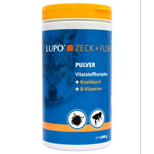 2x1000g LUPO Zeck + Floh táplálékiegészítő macskáknak, kutyáknak