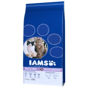 2x15kg IAMS Pro Active Health Multi-Cat lazac & csirke száraz macskatáp