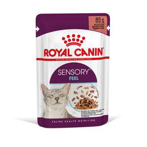 Kiegészítésül 24x85g Royal Canin Sensory Feel szószban nedves macskatáp