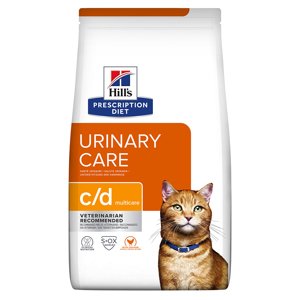 2x12kg Hill's Prescription Diet c/d Multicare Urinary Care csirke száraz macskatáp