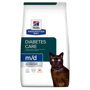 2x3kg Hill's Prescription Diet m/d Diabetes Care csirke száraz macskatáp