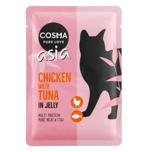 6x100g Cosma Asia nedves macskatáp frissentartó tasakban - Csirke & tonhal