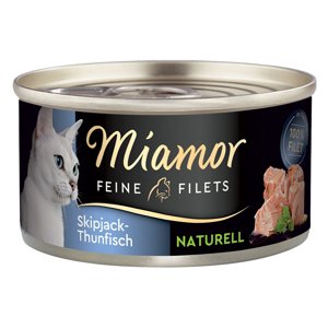 Miamor Naturelle finom filék 6 x 80 g - Csíkoshasú (skipjack) tonhal