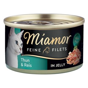 24x100g Miamor finom filék tonhal & rizs aszpikban táplálékkiegészítő macskaeledel  