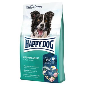 Happy Dog Supreme száraz kutyatáp dupla csomagban- fit & vital Medium Adult (2 x 12 kg)