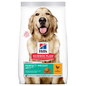 Hill's Canine gazdaságos csomag - Adult 1+ Perfect Weight Large csirke (2 x 12 kg)