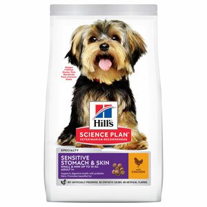 Hill's Canine gazdaságos csomag - Adult 1+ Sensitive Stomach & Skin Small & Mini csirke (2 x 6 kg)