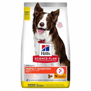 2x14kg Hill's Canine Adult Perfect Digestion Medium Breed száraz kutyatáp