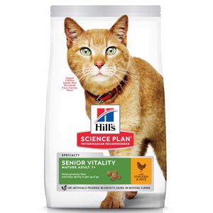 Híll's Feline száraz macskatáp- Mature Adult Senior Vitality csirke & rizs 2 x 7 kg)