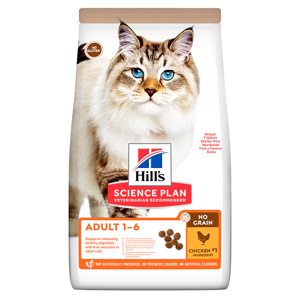 Híll's Feline száraz macskatáp- Adult 1-6 No Grain csirke (2 x 1,5 kg)