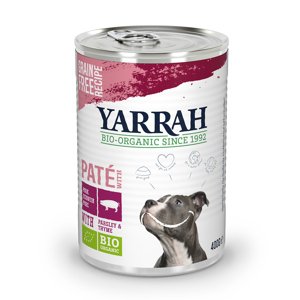12x400g Yarrah Bio Paté bio sertés nedves kutyatáp