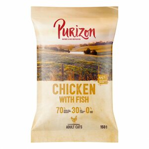 150g Purizon Adult csirke & hal - gabonamentes  száraz macskatáp