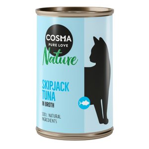 6x140g Cosma Nature nedves macskatáp- Skipjack tonhal