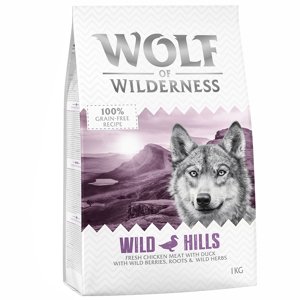 3x1kg Wolf of Wilderness vegyes száraztáp próbacsomag kutyáknak - "Classic": bárány, kacsa, lazac (3 x 1 kg)