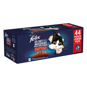 88x85g Felix Fantastic Finom húsválogatás nedves macskatáp