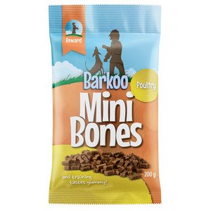 8x200g Barkoo Mini Bones (semi-moist) kutyasnack- Szárnyassal