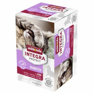 24x100g animonda INTEGRA Protect Adult Diabetes tálcás nedves macskatáp-Mix 2. (4 fajta)