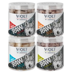 300g Wolf of Wilderness RAW fagyasztva szárított kutyasnack mix 4 fajtából