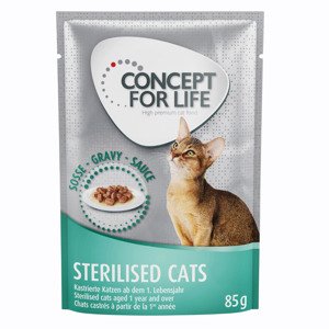 24x85g Concept for Life Sterilised Cats nedvestáp szószban ivartalanított macskáknak